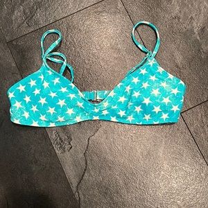 Bikini lab star print bikini top